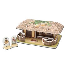 우리나라 전통가옥 초가집 27pcs / 입체퍼즐 만들기