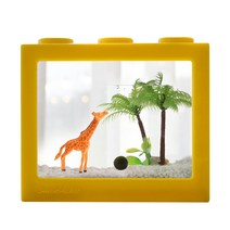 세남자바스켓 귀여운 동물친구들 국산 마리모 키우기 DIY세트, 기린세트+멜란지옐로우 블럭