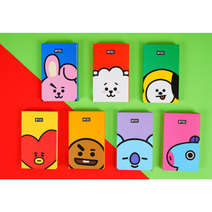 너나마켓 BT21 핸디형 다이어리 1+1 데일리 먼슬리 위클리 다용도 메모포함, 코야+랜덤