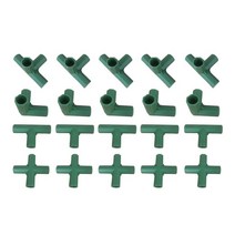 비닐 하우스 파이프 농업용 지지대 쫄대 자재 온실 브래킷 커넥터에 대 한 20Pcs 플라스틱 파이프 빌딩 피, 한개옵션0