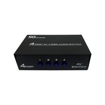 신길전자 SG-4000 4포트 AV 스위치 비디오 오디오 RCA 분배기 셀렉터