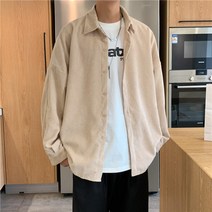 와이케이하우스 남성 캐주얼 셔츠 베이직 긴팔 심플 셔츠 코듀로이 셔츠