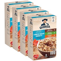 퀘이커 인스턴트 오트밀 저당 홀 그레인, 266g, 4개
