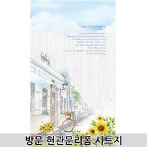 바이소호 현관문시트지 풍경있는집 BHWS28052P, 100cm x 210cm