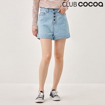 포커스 클럽코코아 버튼라인롤업데님팬츠_C2A2PT4036