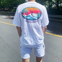 뉴메이드 여름 써핑 반팔티셔츠