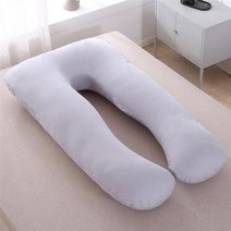 임산부바디필로우 u자바디필로우다기능 임신 커버 사용 가능한 여성 베개 측면 누워 코튼 케이스 이동식, 04 Gray