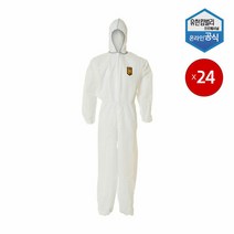 크린가드 A20 보호복 후드 흰색 x 24벌 1박스 사이즈 4301301 4301501, 4301301 대형 L