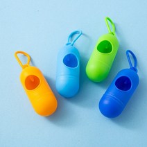 Crayon 배변봉투 케이스 디스펜서 똥츄 캡슐 알약케이스(그린), 1. 생분해 배변봉투