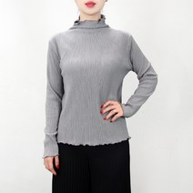 마담플리츠 델루나 플리츠 티셔츠 주름옷 이세이 목폴라 가을