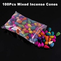인센스 콘 스틱 스탠드 백플로우 향 (베스트 셀러) +20 부처 홀더 홈 오피스 찻집, 100pcs 혼합 향