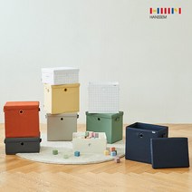 한샘(생활) [한샘] 샘 폴리 수납정리 바스켓(중4/대3) 택1, 대3p(크림)