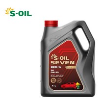 에스오일 세븐레드 합성유 0W30 SP 4리터, 1개, 4L