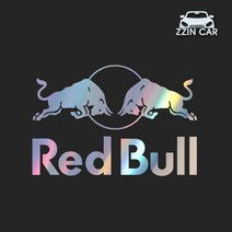 찐카 RedBull 로고 캠핑 데칼스티커 ZCCP-16 /캠핑스티커 /캠퍼스티커, 레드, 대형