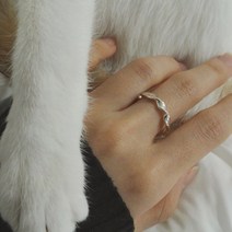 멜팅공방 실버925 슬림 꼬임 오픈링 은반지 r1158