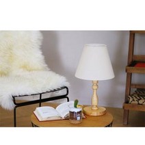 OR 원목 협탁 비숍 단스탠드 침실 테이블조명 LED 전구색(노란빛):네츄럴, 색상