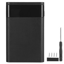 블랙박스보조배터리 배터리 저장 상자 ka4 고품질 abs 4 x 18650 휴대용 일반, 검은색