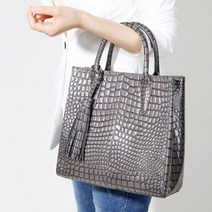 쟈일 리자드 소가죽 토트백