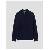 빈폴 22FW[BC285AA185]블랙 케이블 풀 집업 카디건