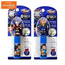 헬로카봇 피규어 오가닉 립케어 립밤 랜덤발송, 딸기향, 1개
