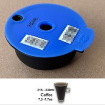 보쉬-s 머신용 재사용 가능한 커피 캡슐 포드 60ML/180ML 타시모 리필 가능 필터 메이커, 03 230ML