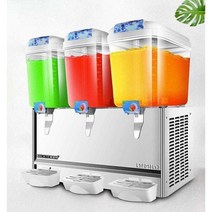 대용량 음료 디스펜서 주스 기계 냉 커피 물병 슬러시, 상세 페이지 참고, 실버3단 + 60L 냉온 겸용 + 스프레이형
