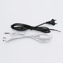 온오프 (ON/OFF) 중간스위치 코드선 180cm 안전인증, 블랙, 1개