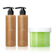 원더바스 레몬청 클렌저 200ml 2개+조성아 어성초 청결 세럼 패드_B, 세트
