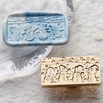 크리스마스 실링스탬프 헤드 실링왁스 인장 도장 헤드 6종, 눈사람 파티