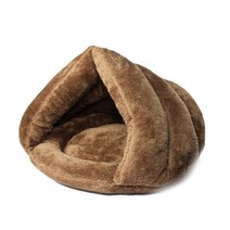 애완용 산책 이동 가방 켄넬 캐리어 눕눕백튼튼한 겨울 몽골 개 개집 두꺼운 부드러운 침대 고양이 접을 수, 02 camelsmall