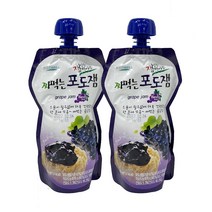 푸드웰 잼있는 쨈마을 짜먹는 포도잼 260g 2개