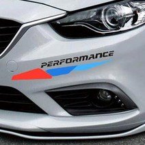 M퍼포먼스 트라이앵글 BMW 스티커 자동차 커스텀 튜닝 데칼, 블랙, 2개