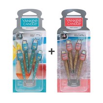양키캔들 카 벤트 스틱 1+1 차량용 자동차 방향제, 스틱 블랙체리 1개, 스틱 핑크샌드 1개