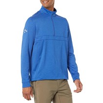 Callaway 남성용 스윙테크 와플 미드웨이트 1/4 지퍼 긴소매 골프 베이스 레이어