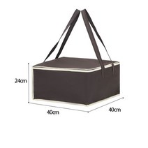 피자배달박스 7인치 단열 상자 식품 디저트 일회용, 12인치+브라운+최소구매량5개이상