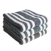 나래타올 부드러운 스트라이프 선염세면, 1개, 그린