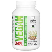 이지몰 Perfect Sports (퍼펙트 스포츠) 비건 Diesel 100 식물성 단백질 혼합물 초콜릿 아이스크림 맛 700g(1.5lb) No.26509, 바닐라 아이스크림