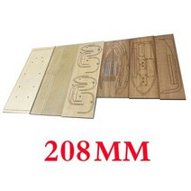 124 나무 보트 138mm 208mm 카누 구명 뗏목 DIY 수제 키트 유형 장난감 재고 있음