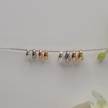 실버상회 925 실버 삼각 베일 고리 장식 대 소 / 목걸이 부자재 만들기 재료