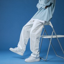 남자 명품 청바지 스트레이트 청바지 남성 흰색 느슨한 데님 바지 중립 진 streetwear 캐주얼 솔리드 컬러 와이드 청바지 남성 여성 바지 힙합 bagy