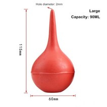 도자기 도구 세라믹 글레이즈 볼 클레이 조각 도구 흡입 고무 눈 부는 압출 볼, L