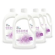 더푸룸 세탁 섬유유연제 라벤더향 세제, 2.5L, 4개