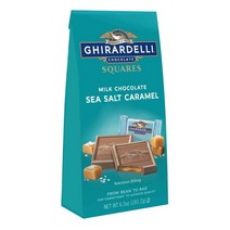 기라델리 씨솔트 카라멜 밀크 초콜릿 181.2g Ghirardelli Milk Chocolate Sea Salt Caramel Squares 6.3oz