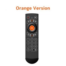 g21 pro 백라이트 음성 원격 제어 2.4g 무선 키보드 에어 마우스 ir 학습 마이크 자이로스코프 for android tv box, 협력사, 주황색