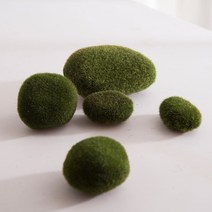 이끼돌 모형(3size)-이끼장식 돌모형 테라리움 봄장식 봄소품 만들기재료 장식소품 디스플레이 오브제 정원꾸미기