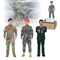 육군.공군 해병대 실사타입 풀 패키지 구성 군인피규어 전역패 감사패 기념패 정년 퇴직기념 승진 전출기념 근속기념, AP-783, 금판명판, 전투기