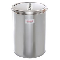 스텐 원터치휴지통 화장실쓰레기통 스윙휴지통 자동 10리터 스텐 국산 고급, 8L