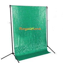 4FTx10FT 실버 스팽글 배경 반짝이 커튼 웨딩 사진 부스 크리스마스 장식, 4x10ft-120X305CM, Christmas Green