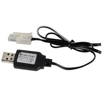 자동차 충전 케이블 배터리 USB 충전기 NI-CD NI-MH 배터리 팩 KET-2P 플러그 어댑터 7.2V 250mA 출력 장난감 자동차, 검은 색