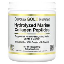 California Gold Nutrition 가수분해 해양 콜라겐 펩타이드 무맛 200g(7.05oz)
